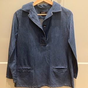 A.P.C. Blue fisherman smock